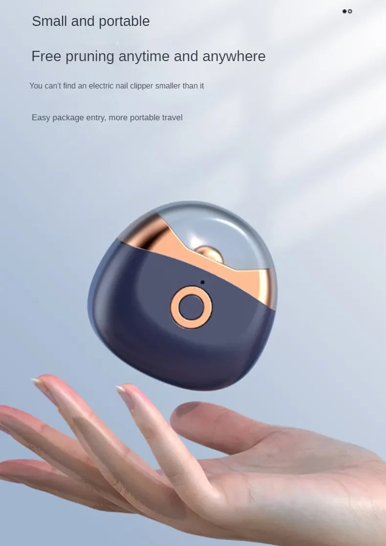 2-in-1 Electric Nail File and Nail Grinder, Automatic Nail Clipper for Adults and Kids with Safe Anti-Pinch Design