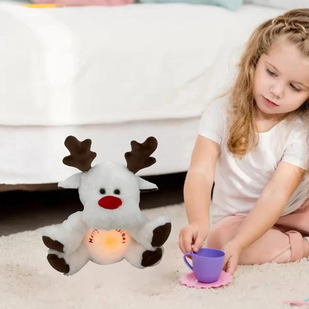 Peluche con Renna di Natale per Respirazione Rilassante