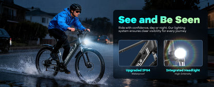 Cybervelo EK3 26-Inch Electric Bike – 48V 14Ah Battery