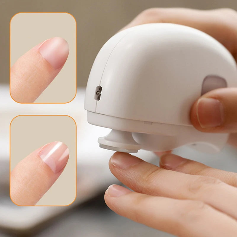 Rechargeable Automatic Electric Nail Clipper with LED Light