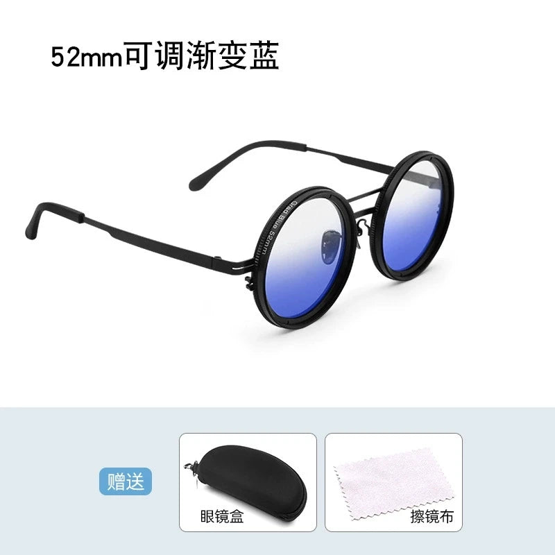 Handmade ND9 Polarized Sunglasses – Adjustable Darkening and UV400 Protection