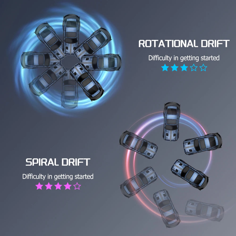 1:64 Desktop Drift Car a quattro ruote motrici Mini giocattolo da corsa a grandezza naturale con batteria ricaricabile, regalo di Natale per bambini