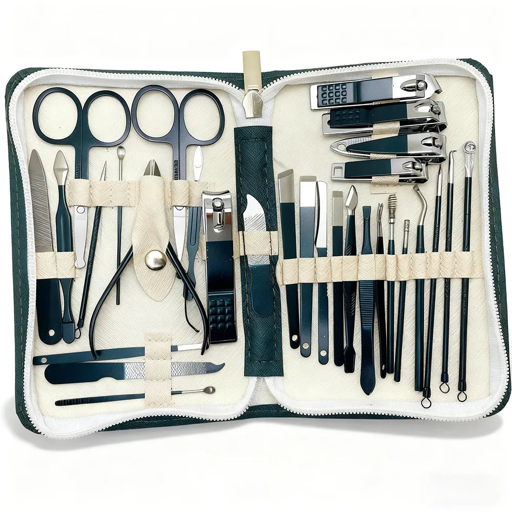 30-Piece Professional Stainless Steel Manicure Set